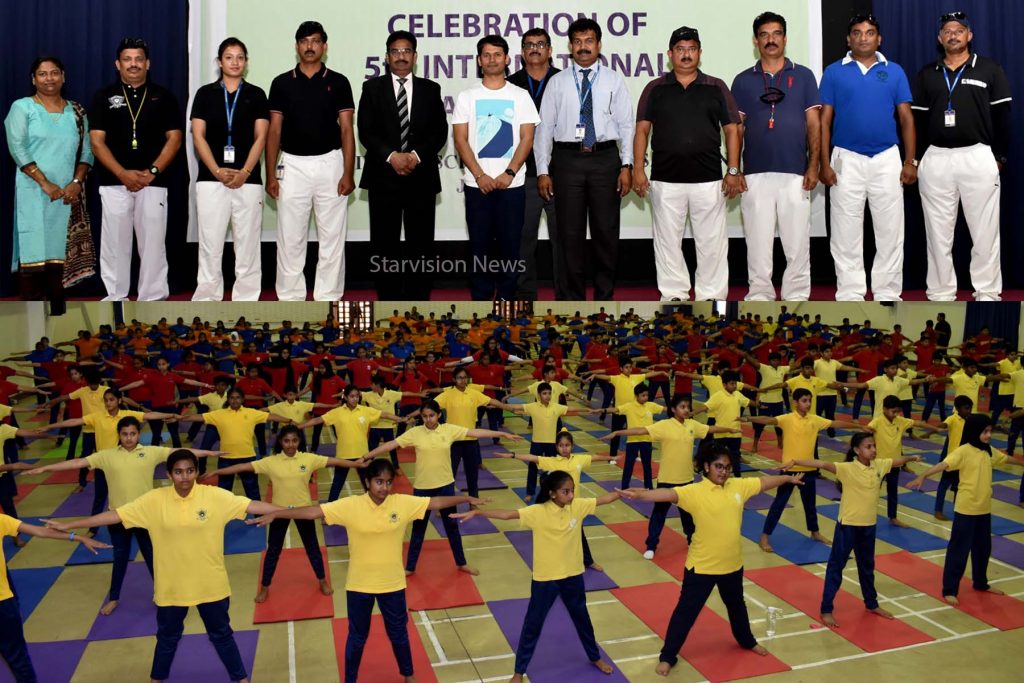ISB CELEBRATES YOGA DAY  IN ISA TOWN CAMPUS