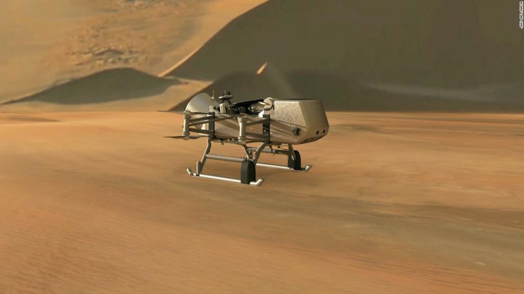 NASA’s Dragonfly mission is sending an eight-rotor drone to Titan
