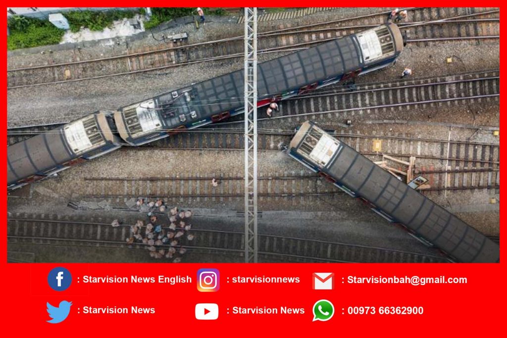 Eight injured after Hong Kong train derails at rush hour