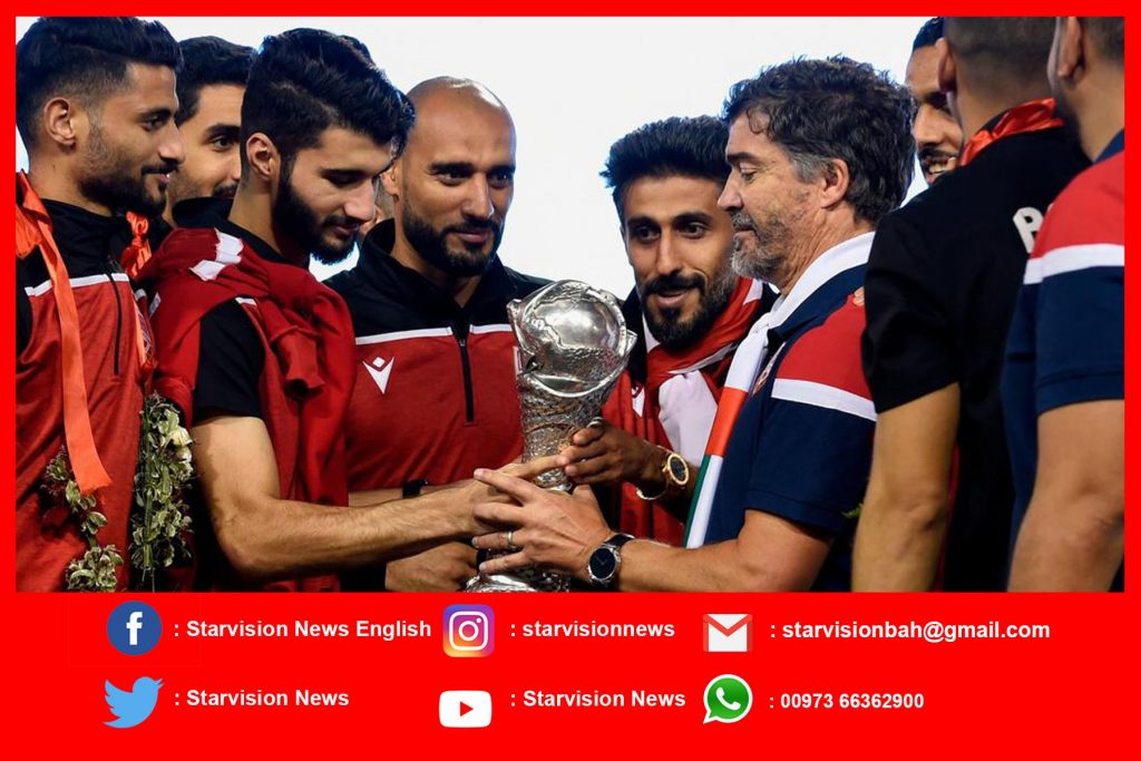 Victory parade for Bahrain team following Gulf Cup triumph