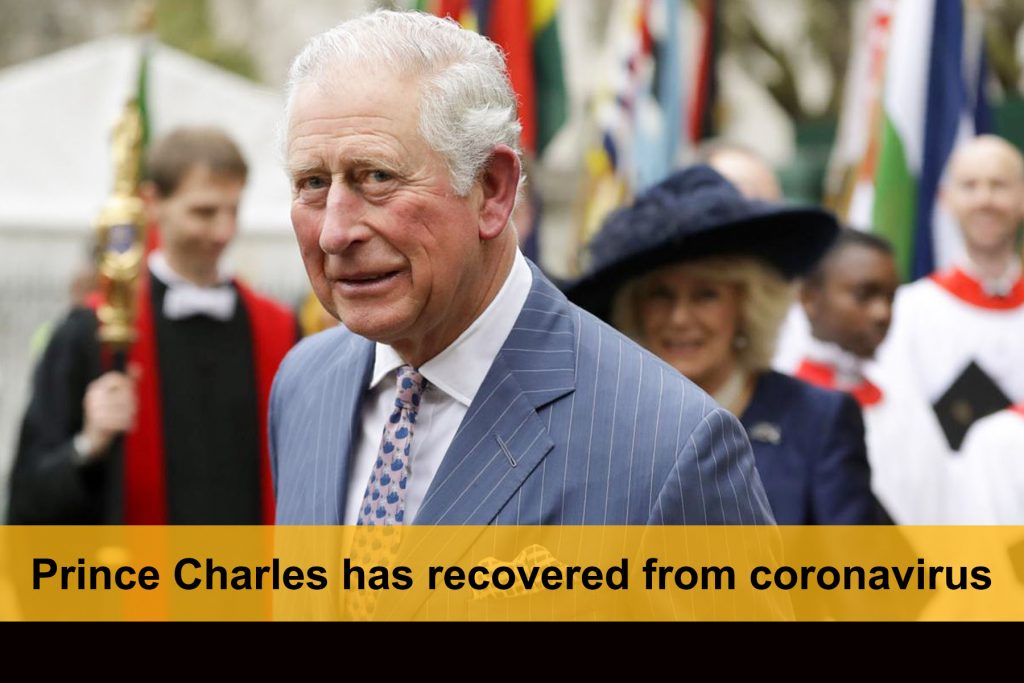Prince Charles has recovered from coronavirus