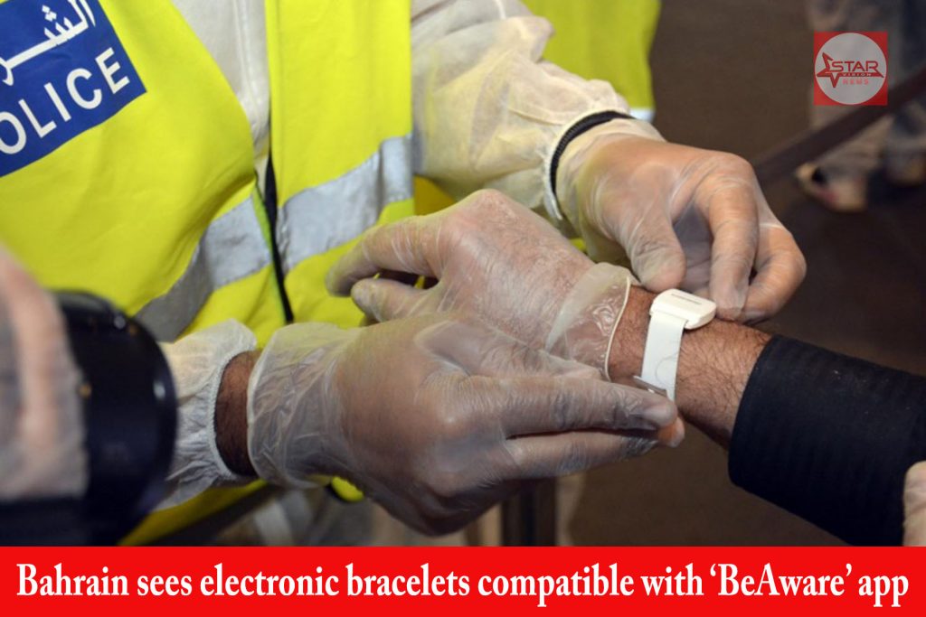 Bahrain sees electronic bracelets compatible with ‘BeAware’ app
