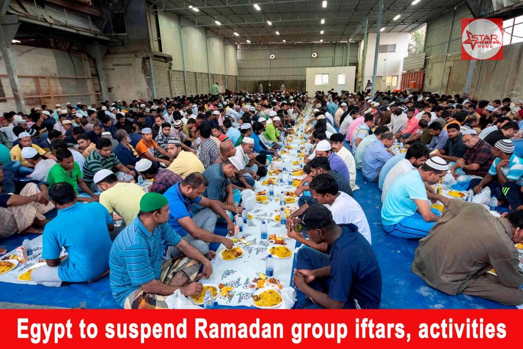 Egypt to suspend Ramadan group iftars, activities