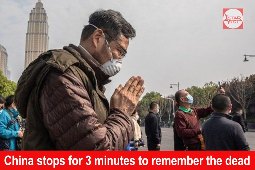 China stops for three minutes to remember the dead