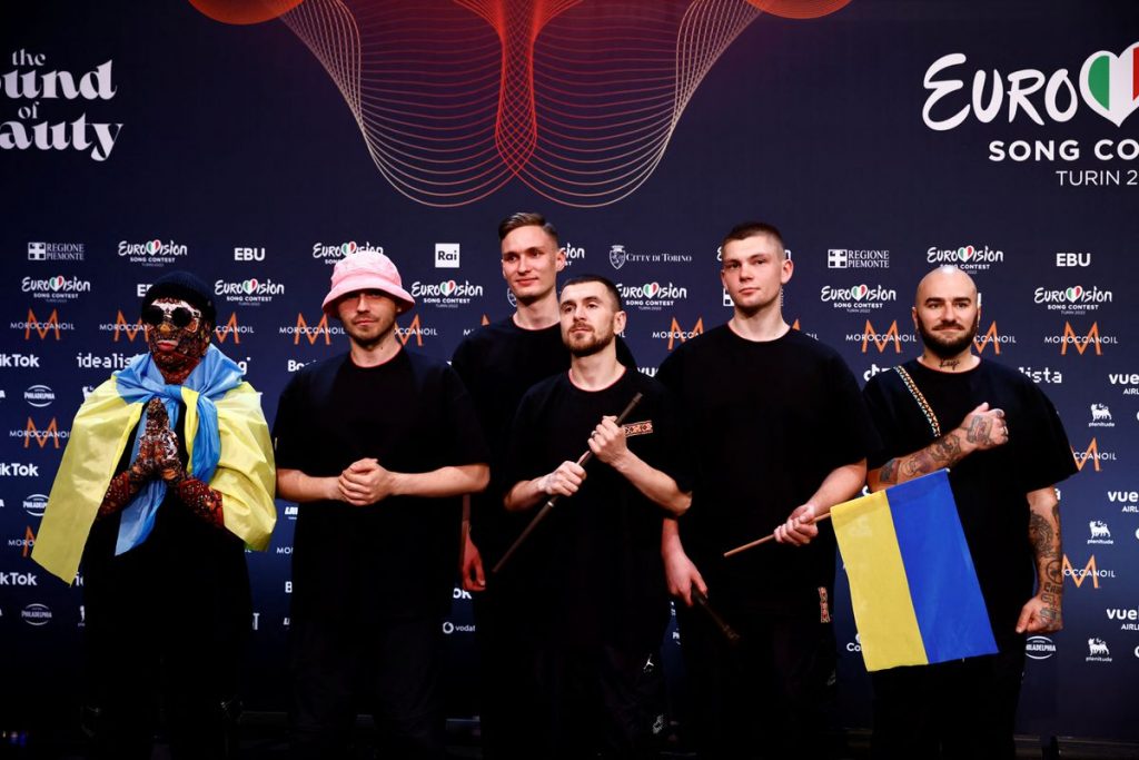 Ukraine’s Kalush Orchestra feted on return home after Eurovision win