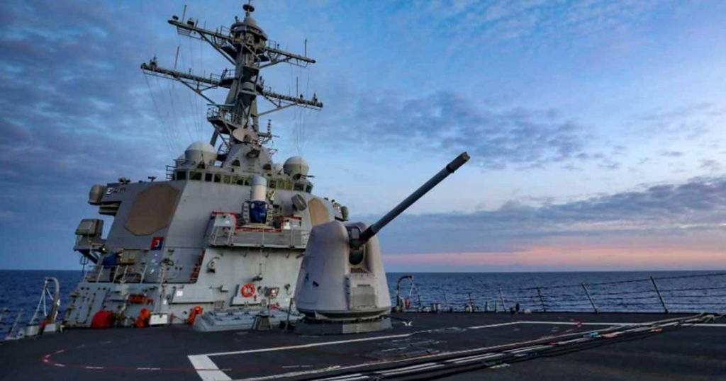 U.S. Navy ship again sails near disputed South China Sea islands