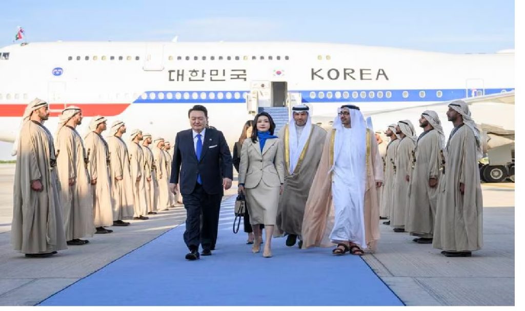 South Korean president arrives in Abu Dhabi for state visit